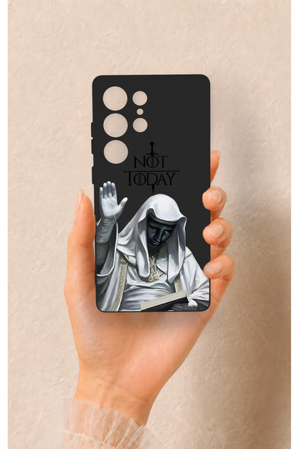 Samsung S25 Ultra Compatible Not Today Patterned Silicone Case