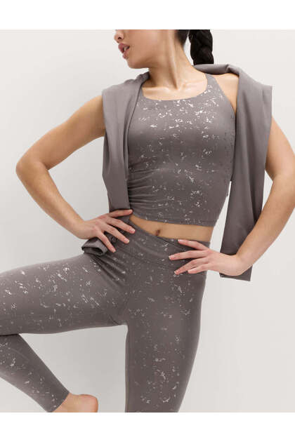 Go Balance Çapraz Askılı Crop Spor Üst