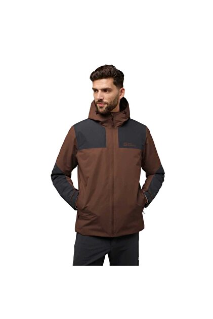 DASKIN ALLEGRO JACKET ブラウン Jack Wolfskin Jasper Ins Men's Brown Outdoor Jacket Men's Outdoor