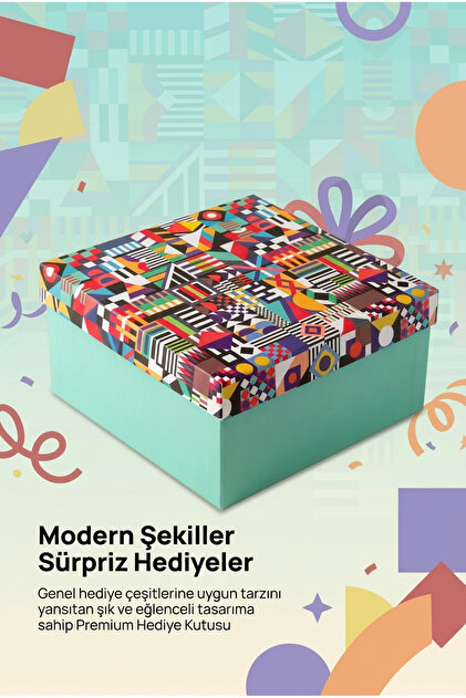 CREAPACK Hediye Kutusu, Modern Şekiller, Eğlenceli Tasarım