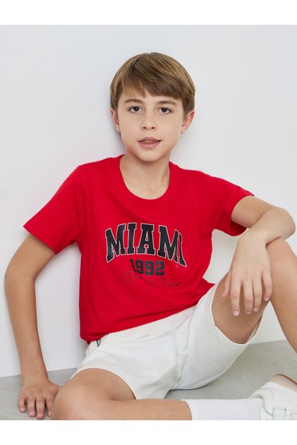 Teen Boys Graphic Print Regular Fit T-Shirt