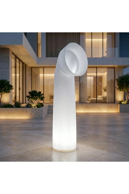 Ora Modern Large Size Led Lighting Planter with Streamlined Design Lldpe Plastic 10 Liters and 38*45*172cm Dimensions