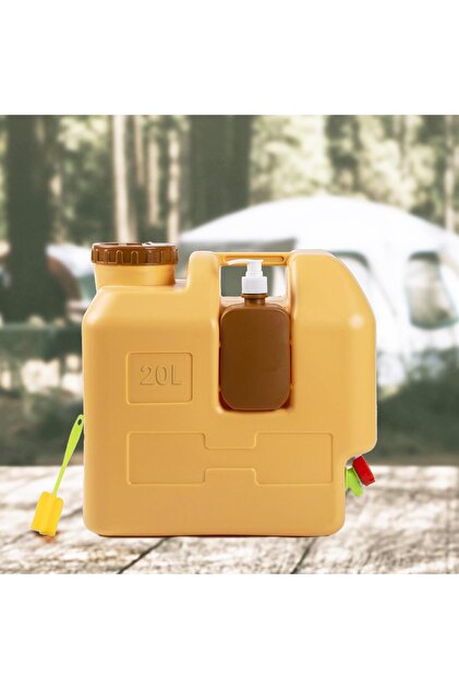 Camping Water Container Storage Bucket with Soap Dispenser Tap + free 10 Cups 11100020