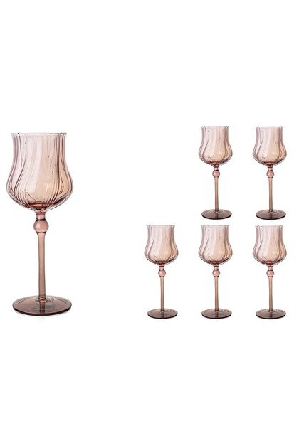 Scallop Rosse 6lı Kırmızı Şarap Kadeh 370ml