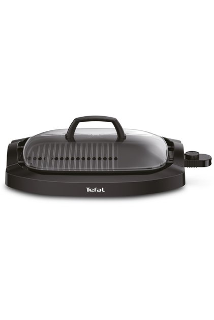 Ηλεκτρική ψησταριά Health Multi Grill CB6A0830, 2000 W, θερμοστάτης 5 επιπέδων, αντικολλητική επιφάνεια, γυάλινο καπάκι, μαύρο