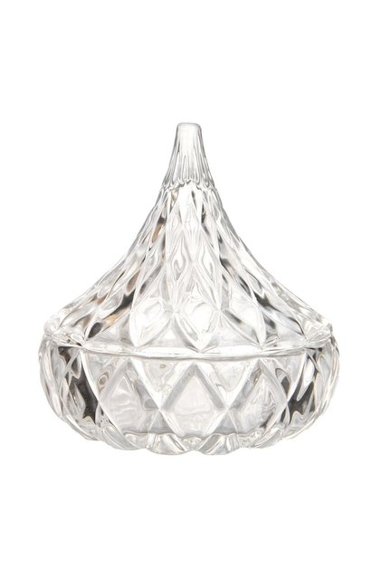 Set 4 Boluri de bomboane din sticlă transparentă 12x8x8 cm
