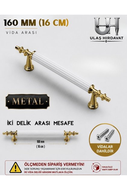 Metal Kulp, Lüx Dolap Çekmece Kulpu Kumru Kulp 1 Adet, Mobilya Kulpları , METAL (Vidalar dahildir)