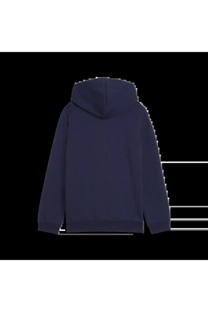 ESS Logo Full-Zip Hoodie FL Lacivert Erkek Sweatshirt