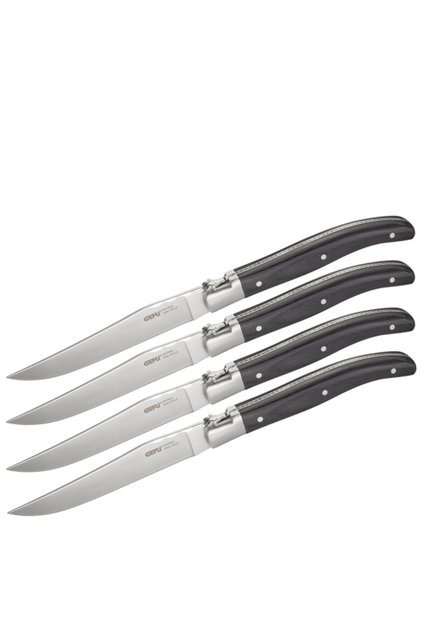 Set de 4 cutite Basco clasice pentru friptura, Gefu, Inox, 12 cm, Multicolor