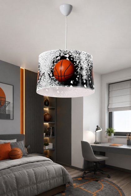 Basketbol Toplu Çocuk Odası Sarkıt Avize