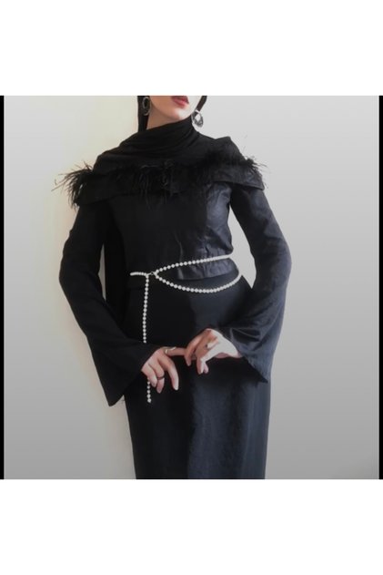 Adjustable 100 cm Belt with Pearls