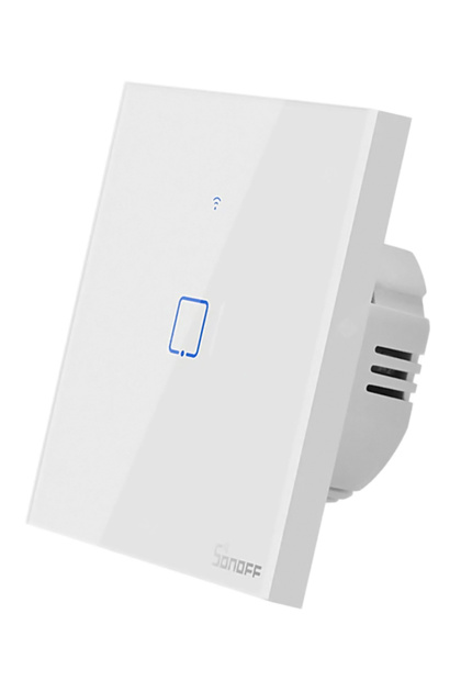 smart διακόπτης ΤΧ-T2EU1C, αφής, Wi-Fi, μονός, λευκός