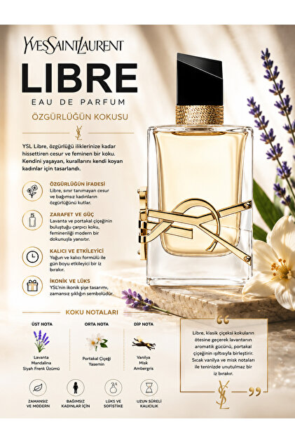 Yves Saint Laurent Libre - Eau De Parfum 150ml - Fiyatı, Yorumları