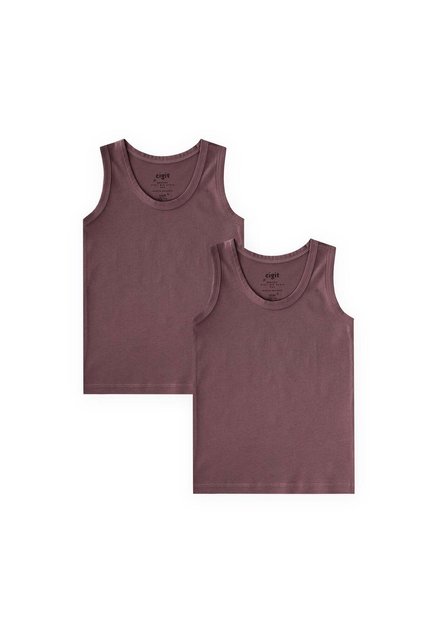 Double Wide Strap Undershirt 2-11 Years Old Plum