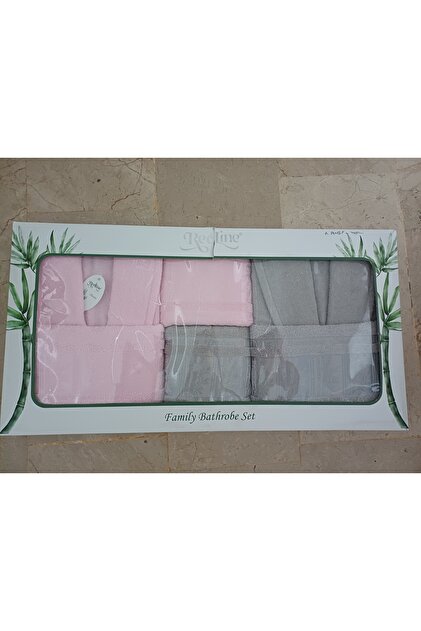 BAMBU BORNOZ SETİ - A.PEMBE / YEŞİL