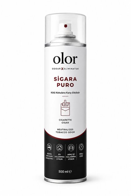 Sigara Puro Kötü Koku Giderici Sprey 500 ml | Oda, Araç ve Ortam Kokusu Giderici