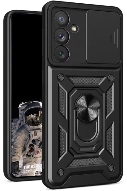 Samsung Galaxy A27 Compatible Case with Camera Protection, Sliding Ring, Armor Military Tank Slide Armor Cover
