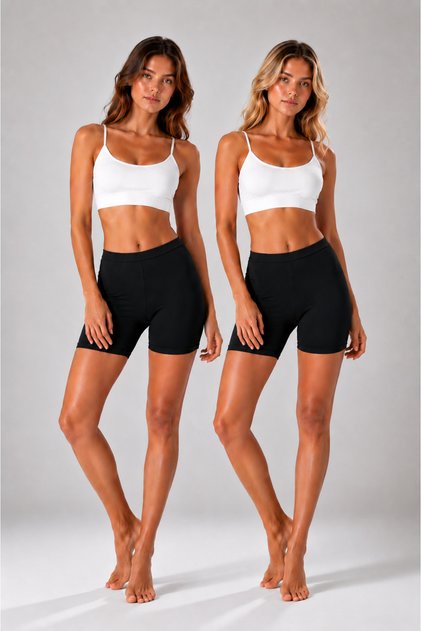 Women's Clothing Cotton & Modal Lycra 2-Piece Shorts Leggings