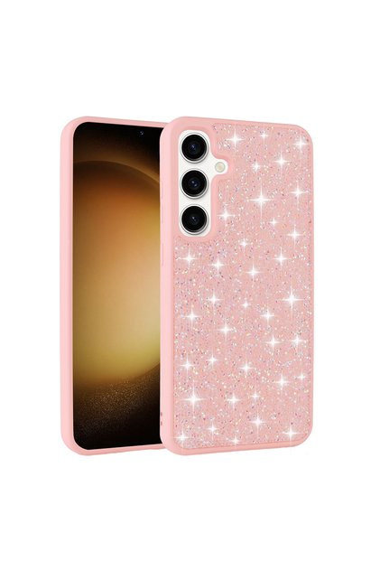 Galaxy A55 Case Glittery Diamond Stone Camera Raised Silicone Lckc