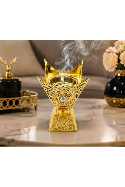 Luxury Ornate Metal Incense Burner For Home Fragrance