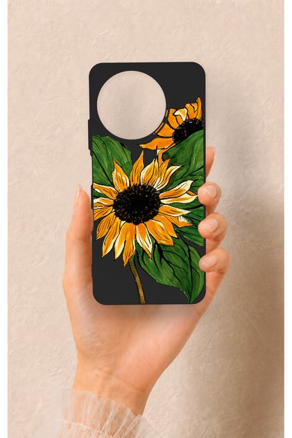 Realme 11 Compatible Sunflower Patterned Silicone Case