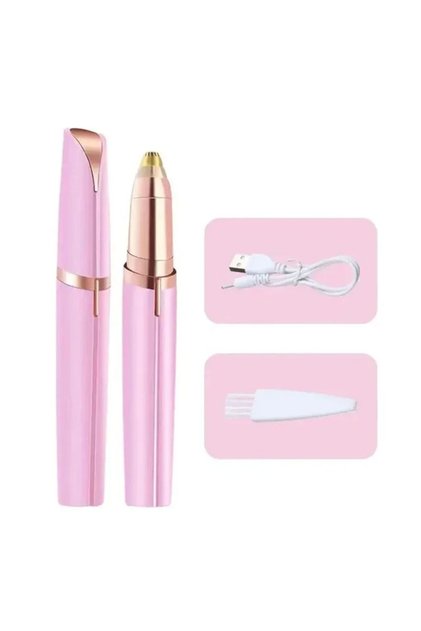 C536-pink Electric Eyebrow Trimmer Electric Face Eyebrow Hair Trimmer Mini Portable Women Body Shave