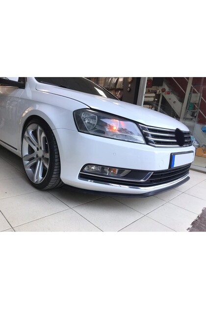 VOLKSWAGEN PASSAT B7 UYUMLU ÖN LİP TAMPON EKİ BODY KİT YUMUŞAK MAT SİYAH KIRILMAZ