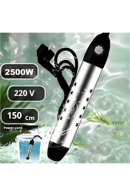 Black EU Pool Heater Water Heating Boiler Swimming Solar Bath Tub Immersion Portable Hot Fast Automa