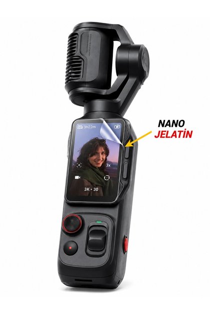 Insta360 Luna Ultra Uyumlu 3 Adet Şeffaf Ekran koruyucu Nano Jelatin