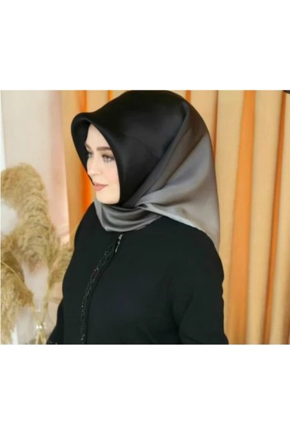 twill ipek siyah gri geçişli