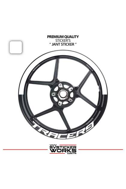 Yamaha Tracer 9 Wheel Rim Strip – Half Rim Covering & Tracer 9 Lettering Sticker Set