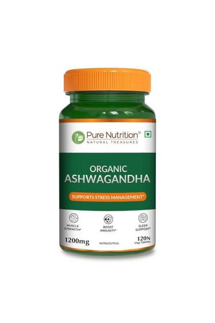 Organic Ashwagandha Tablets | 120 Veg Tablets | Supports Stress Relief, Sleep, Fertility, Immune Health, Vitality & Strength | Natural Adaptogen for Men & Women | Promotes Energy & Over