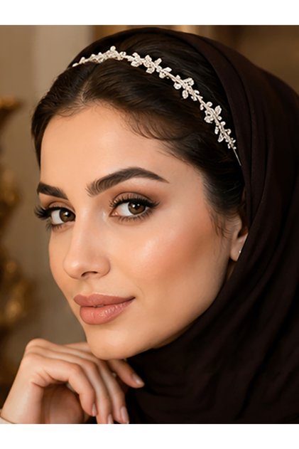 Rhinestone Plum Headband