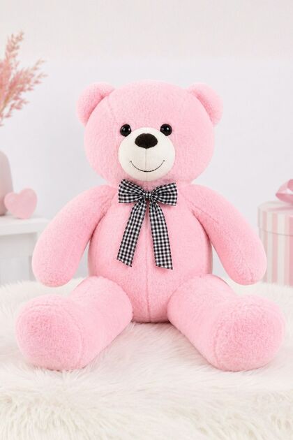 90 cm Premium Plush Bear with Bow Tie – 100% Locally Produced Gift Teddy Bear