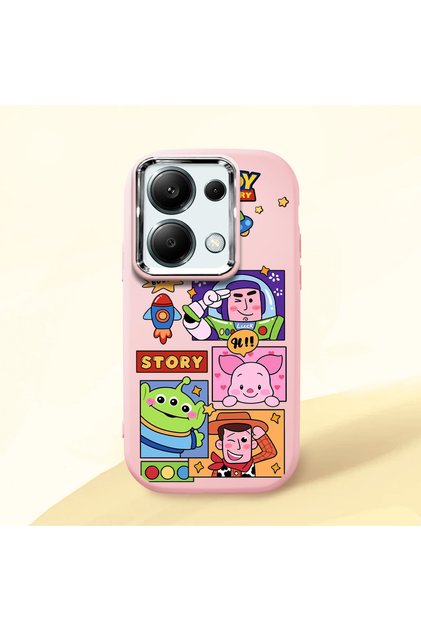 Redmi Note 13 Pro 4g Compatible Shock-Absorbing Camera Protected Pink Silicone Case