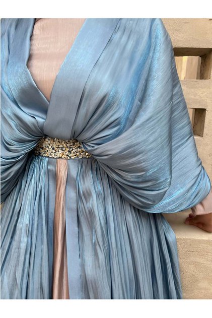 Sky Blue Kaftan Dress
