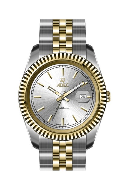 Ag24104-5 Steel Case Jubilee Strap Case Calendar Japanese 3 Atm Waterproof Metallic Color Men's Wristwatch