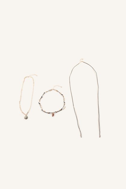 Women's Multiple Necklace Set I4293Axns