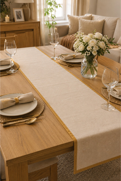 Covor de in spalat premium cu bordură aurie 40x110