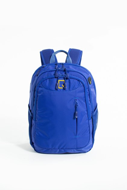 Mega Unisex School Backpack with Laptop Compartment, Orthopedic Strap, Waterproof Fabric, Lightweight Backpack, Blue Color