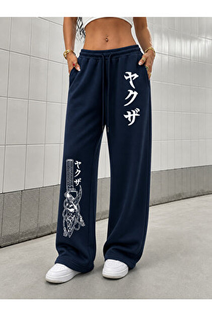 COMANCHERO Unisex Japon Grafik Baskılı Baggy Kesim Geniş Paça