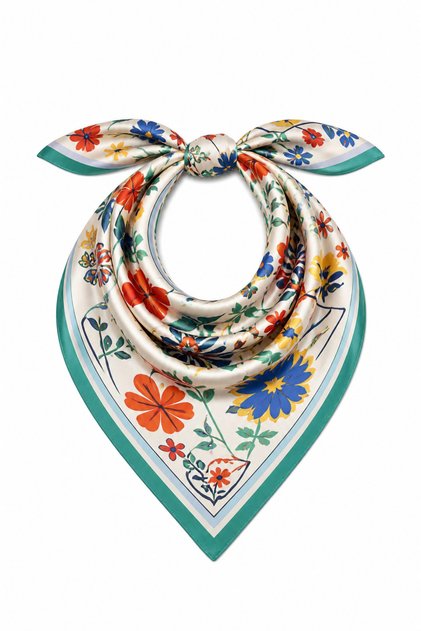 Eșarfă cu model de flori Masalscarf