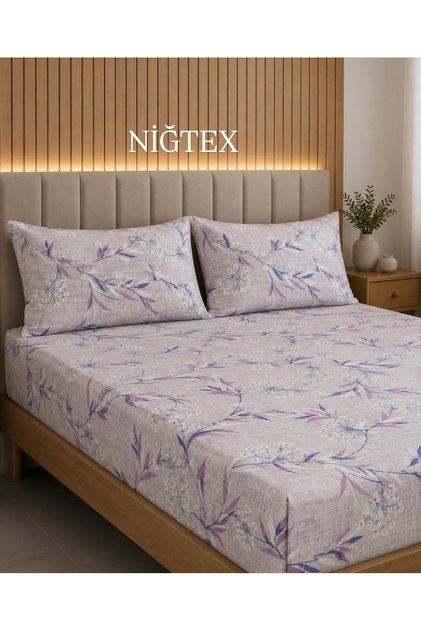Battal Size Elastic Sheet Set 180X200 cm (+2 Pillowcases 50X70 cm)