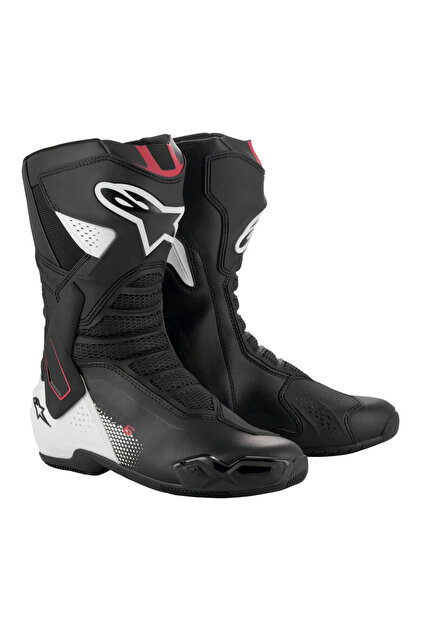 Alpinestars SMX-6 V3 DS WP Korumalı Motosiklet Botu Siyah Kırmızı