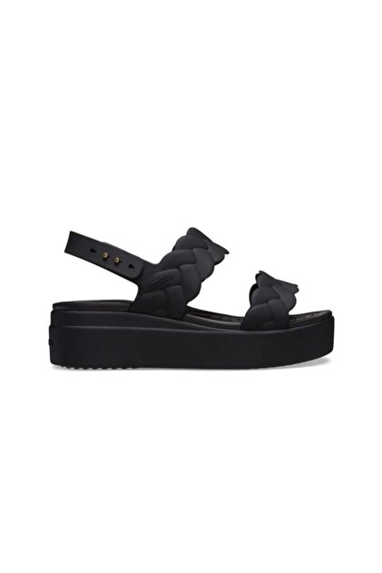 靴 MELT THE LADY volume upper sandal Black Crocs 209977-060 Brooklyn Woven Upper Lw Kadın Sandalet - Fiyatı
