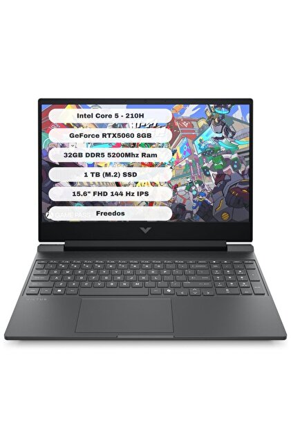 HP Victus Gaming 15-FA2019NT GTI32 Intel Core 5 210H 32GB 1TB SSD