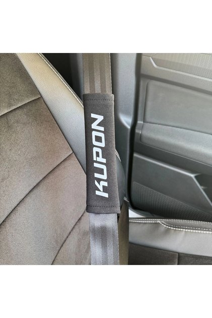 Coupon Black Safety Belt Seat Belt Pad 2 Pcs