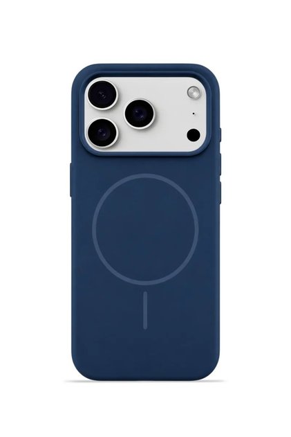 iPhone 17 Pro 6.3" Mag Core Smart Magsafe Animated Silicone Case Navy Blue