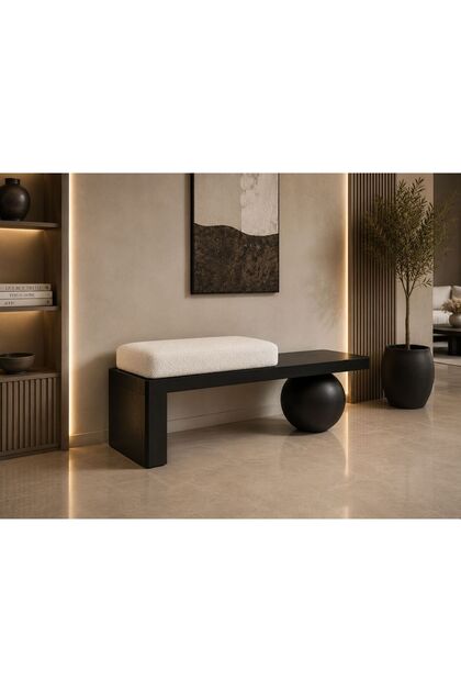 masif ahşap puf bench