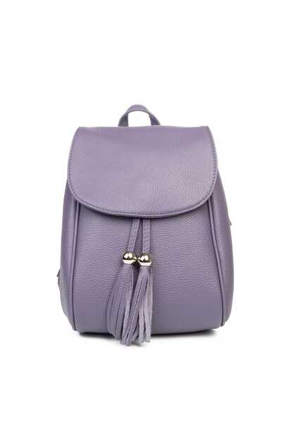 Rucsac de damă din piele naturală violet Cris